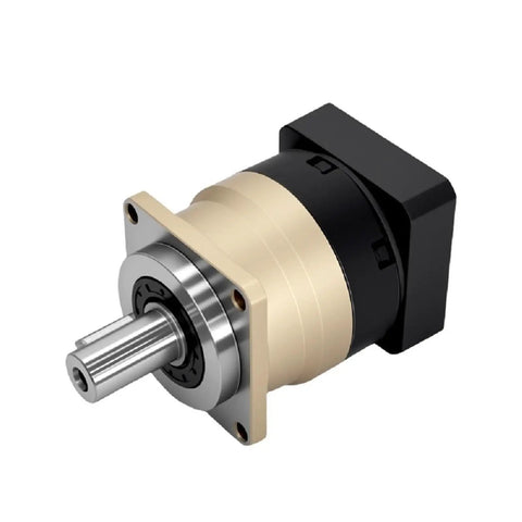 High Precision Helical Gear Planetary Reducer For Servo And Stepper Motors Right Angle Speed Box with compact design and smooth shaft.