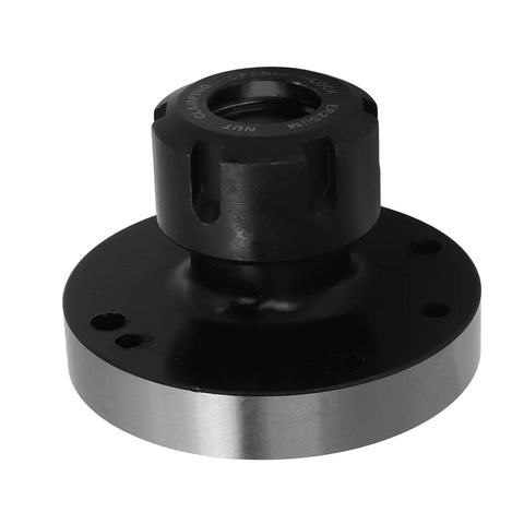 Heavy Duty ER25 Collet Chuck With 80mm Diameter Precision Tool Holder For CNC Lathe And Milling Machines That Rock Engraving Work Flawlessly, close-up view.