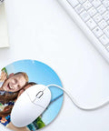 12 Pack White Round Sublimation Mouse Pads 7.87 Inch Diameter For DIY Heat Transfer Crafts Blanks Bulk Set Soft 3mm Thickness