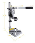 Knock Out Precise Holes Like A Pro With This Bench Drill Press Stand featuring portable guide, 15.7in tall, sturdy steel design.