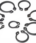 Assorted External Retaining Rings Black C Type Circlip For Shafts M4 To M8 And M70 Carbon Steel Snap Rings 39mm High Hardness