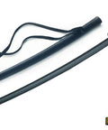 Polypropylene Katana Trainer With False Woodgrain Texture And Lightweight Sheath for safe practice, 39.4 inch overall length.