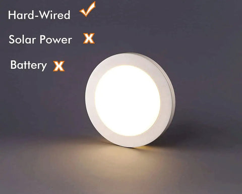 7.5 Inch LED Ceiling Light With 12W 840lm 5000K Daylight Flush Mount White Finish Wet Location High CRI in dark room