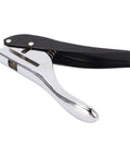 Pro Grade Heavy Duty Single Hole Punch 6mm Round Metal Handheld Punch Tool for ID Badges PVC Cards Photos ergonomic grip