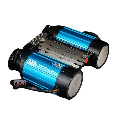 Premium Twin Motor 12V Brushless Air Compressor Built For Offroad Trucks delivering fast tire inflation and rugged reliability.