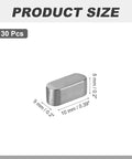 30 Pcs Round Ended Woodruff Key Set 10x5x5mm Stainless Steel Drive Shaft Keyways Parallel Keys Stock Assortment