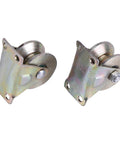 2 Inch V Type Sliding Gate Roller Set for Heavy Duty Steel Wheel Track Rail, shown in durable steel construction, side view