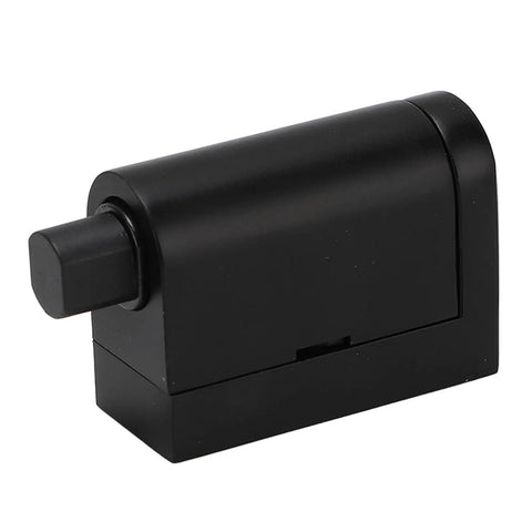 Push Type Zinc Alloy Door Stopper Floor Holder Windproof Collision Catch No Drill Install with matte black finish
