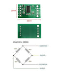 Digital Load Cell Weight Sensor Kit With HX711 ADC Module, top and bottom views, wiring diagram, for DIY Portable Kitchen Scale