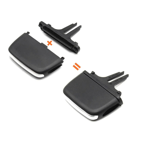AC Vent Tab Clip For Car, Boosts Airflow For A Comfier Ride, Quick Direction Control, Easy Install, Durable Clip For Volvo XC90 2016 To 2024, improves air circulation and cabin comfort, ABS plastic with chrome trim