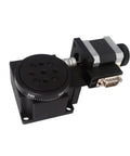 Motorized Rotary Positioning Stage Pro Grade Precision With Electric Worm Gear Drive Hollow Rotating Table PX110-60 in black