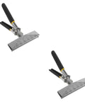 Two Pack Manual Sheet Seamer With Double Handle For Metal Flattening And Hemming, duckbill pliers style hand tool for sheet metal bending.