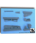1/32 Focke-Wulf FW 190 D-9 Tail Wheel Detail Set, Resin 7-Piece Upgrade for Hasegawa Aircraft Kits components view