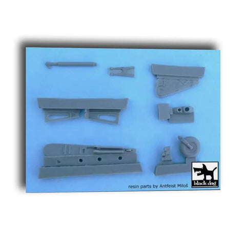 1/32 Focke-Wulf FW 190 D-9 Tail Wheel Detail Set, Resin 7-Piece Upgrade for Hasegawa Aircraft Kits components view
