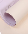 Waterproof Peel And Stick Wallpaper Roll Beige PVC showing roll edge for cabinet wardrobe decor, smooth application detail.