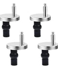 Two Pack Toilet Seat Hinge Kit With Top Fix Hinges Pack Mountings Replacement Release Quick Screws For Toilet Bathroom Furniture Accessories Fits Most Standard Seats Back Wall Or Wall Hung displayed.