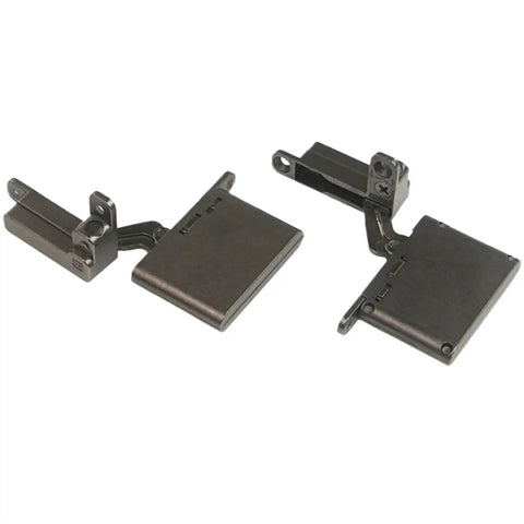 Heavy Duty Adjustable Cabinet Hinge With Hydraulic Soft Close Buffer Dead Reliable Heaven And Earth Pivot Mount in black.
