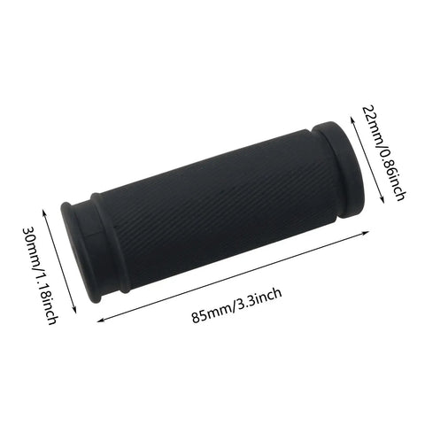Dual Size Bicycle Handlebars 85mm And 105mm Black With Non Slip Shock Absorbing Rubber Grips Dope Replacement Bar Set
