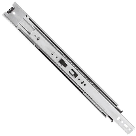 Side Mount Full Extension Drawer Slide 18 Inch Pair With Ball Bearing Glide For Cabinets, Furniture, Kitchen And Bathroom Drawers
