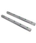 Top Notch High Precision Linear Guide Rail Kit With Four HGW15CC Bearing Slider Blocks Plus Two Smooth 15mm HGR15 Rails For Crazy CNC And 3D Printer Builds That Need Epic Stability And Zero Vibration, two steel rails