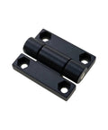 Thickened damping shaft hinge, black zinc alloy, 1.5-inch square, for industrial doors, 1 pc