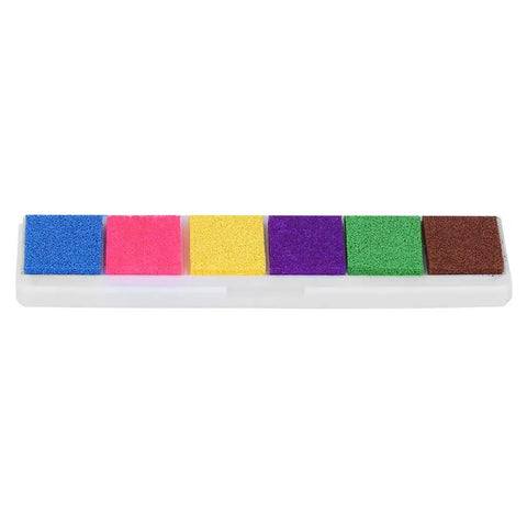 Legit Interactive Wedding Fingerprint Canvas Guest Book Pairing Six Bright Inks With A Cool Couples Bike Design For Easy Finger Art and six colorful ink pads.
