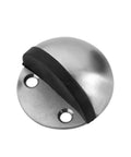 Dome Door Stop With Rubber Bumper 304 Stainless Steel Floor Stopper Keeps Walls Safe From Dings 45 By 45 By 24 Mm Punch Free Or Screw Mount