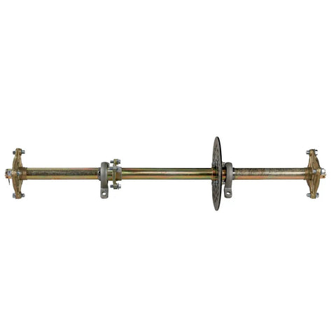 Beefed Up 32 Inch Go Kart Rear Axle Kit With 810mm Shaft 2 Brake Discs 2 41T 428 Sprockets Pillow Block Bearings And 2 Four Bolt Wheel Hubs