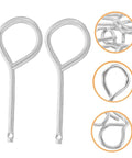 Fire Extinguisher Pull Pins Kit 20 Replacement Safety Lock Pins For Multiple Models Durable iron construction, versatile use.