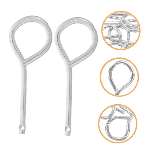 Fire Extinguisher Pull Pins Kit 20 Replacement Safety Lock Pins For Multiple Models Durable iron construction, versatile use.