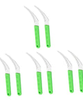Two Pack Stainless Steel Weeding Sickle With Ergonomic Handle, All Purpose Garden Tool for Weeding, Harvesting, Cultivation