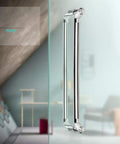 Heavy Duty Brushed Stainless Steel Push Pull Glass Door Handle For Home Office And Hotel Built For Tough Use Rust Resistant
