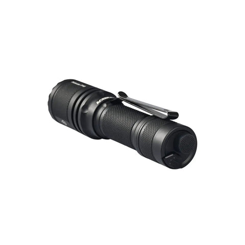 Defender P16 Tactical Flashlight With Dual Tail Switch, 1800 Lumens Rechargeable Handheld Light, 529 Yard Long Throw, Reversible Clip, Instant Strobe For Emergencies, Security Ready, Tough As Nails Outdoor Light