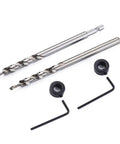 Two Pack Three Eighths Inch Pocket Hole Drill Bit Set With HSS Twist Step And Depth Stop Collar For Manual Pocket Hole Guides