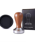 51mm Espresso Tamper With Rubber Mat Non Slip Base For Stable Tamping And Easy Cleanup Stainless Steel Coffee Tool For Home Baristas
