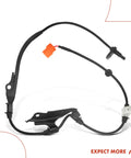 Direct Replacement Front Right Abs Wheel Speed Sensor Fits Honda Accord 2003 Through 2007 Gas Hybrid Models with connectors and wiring.