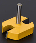 8mm Shank Carbide Tipped Router Bit for Bottom Cleaning and Slab Flattening, 57x40x15mm, designed for durable woodworking projects.