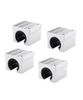 Top Notch High Precision Linear Guide Rail Kit Sbr 10 12 16 20 Uu Smooth Bearing Sliders For 3D Printers And Cnc Machines Super Fast Motion, four SBR linear bearing blocks