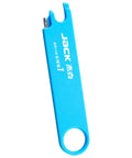 Quick Automatic Needle Threader For Sewing Machine 3 In 1 Multitool with blue handle and needle slot