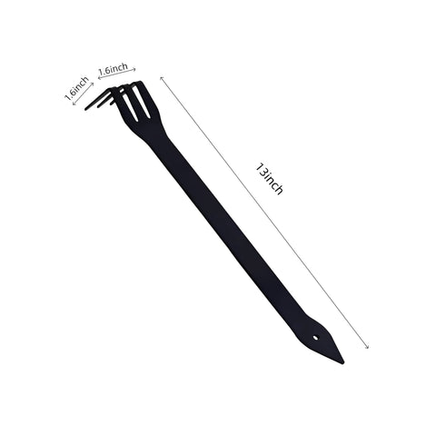 3 Prong Bonsai Root Rake, No Fuss Stainless Steel Hand Tool For Repotting, Soil Aeration, And Routine Maintenance, 12 Inch Length