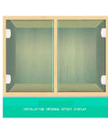 Installed 90 Degree Glass Door Hinge With Adjustable Clamp for 5-8mm Glass, Zinc Alloy Durable Pet Door Hinge, Frameless