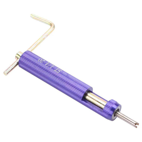 Upgrade Your Gear With This Top Tier Stainless Steel Thread Repair Insert Kit Featuring 50 High Strength Pieces Perfect For Fixing Stripped Threads In Aluminum And Magnesium To Lock Bolts Securely And Boost Durability For Heavy Duty Jobs That Need hand tool with purple handle and metal insert for thread repair