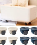 Peel And Stick Swivel Casters Smoother Than Snow Abs Ball Bearing Furniture Wheels Zero Stress Install on tissue box and mobility rollers
