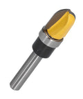 Rugged Round Nose Bit Made From Hardened Carbon Steel With PTFE Coating And Heat Treated Alloy Blades, 1/2 Inch size.