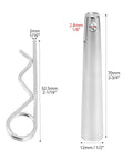 Conical Coupler Pins With R Clip For Stage Lights Truss System 30 Sets Carbon Steel Hitch Pins And Cotter Pins Assortment Kit