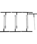Heavy Duty T Handle Socket Wrench Set for Cars and Bikes, 7 Piece Metric Drive Kit showing chrome and black T-handle tools.