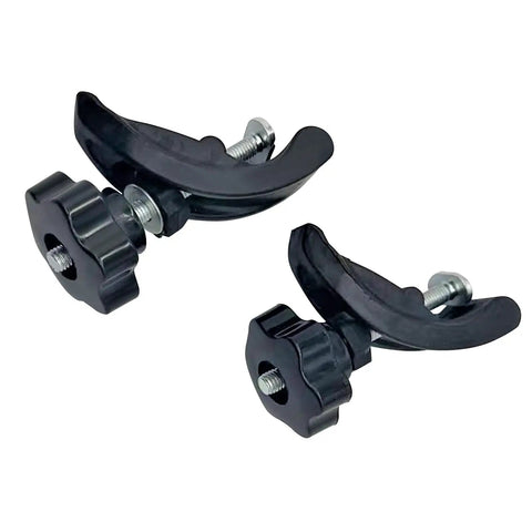Pair T Track Hold Down Clamps For Routers Drills CNC Table Saws And More With M8-1.25 Bolts Washers And 6 Star Knobs