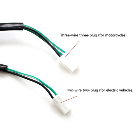 Two-wire and three-wire plugs for Emergency Kill Switch For Electric Motorcycles And Motorbikes with Quick Trigger Engine Stalled Stop