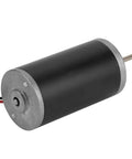 Badass Heavy Duty Dc Motor Featuring Pure Copper Windings And Rock Solid Torque Output Designed For Robotics And Industrial Automation Workloads Running Smooth At 24V And 3500 Rpm Non Stop, shown from the side.
