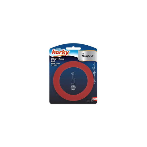 427BP Flush Valve Seal For Mansfield Toilets 210 And 211 Repair Kit Red packaging with 2 inch valve seal visible